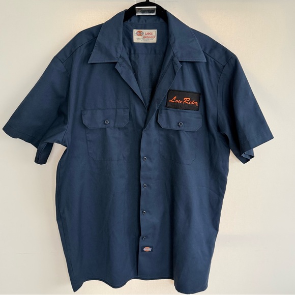 Dickies Workwear Men's Navy Button Down Shirt “Low Rider” Size large - Picture 1 of 3